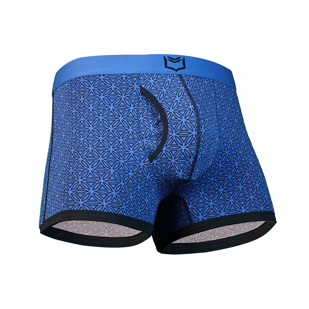 SHEATH 2.1 Dual Pouch Trunks - Blue Flower of Life