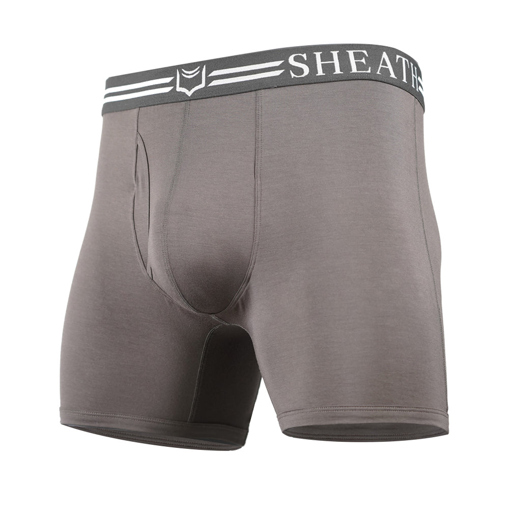 SHEATH 4.0 Men's Dual Pouch Boxer Brief - BLACK - S 28-30 at  Men's  Clothing store