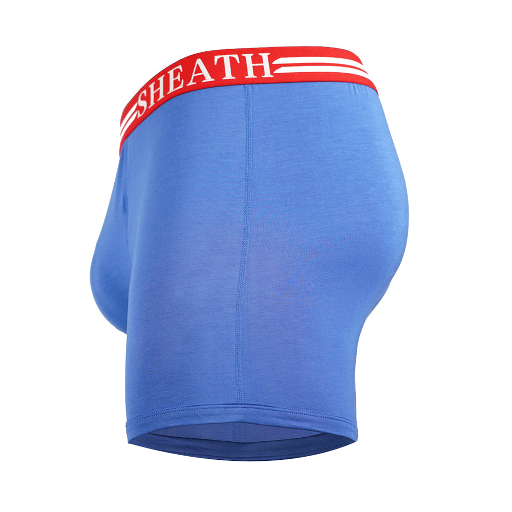 SHEATH 2.1 Men's Underwear Trunks with Dual Pouch Fly : :  Clothing, Shoes & Accessories