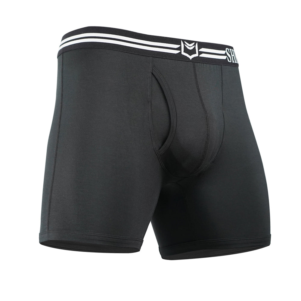American Apparel Men's Mix Modal Boxer Brief, Heather Charcoal, X-Small at   Men's Clothing store
