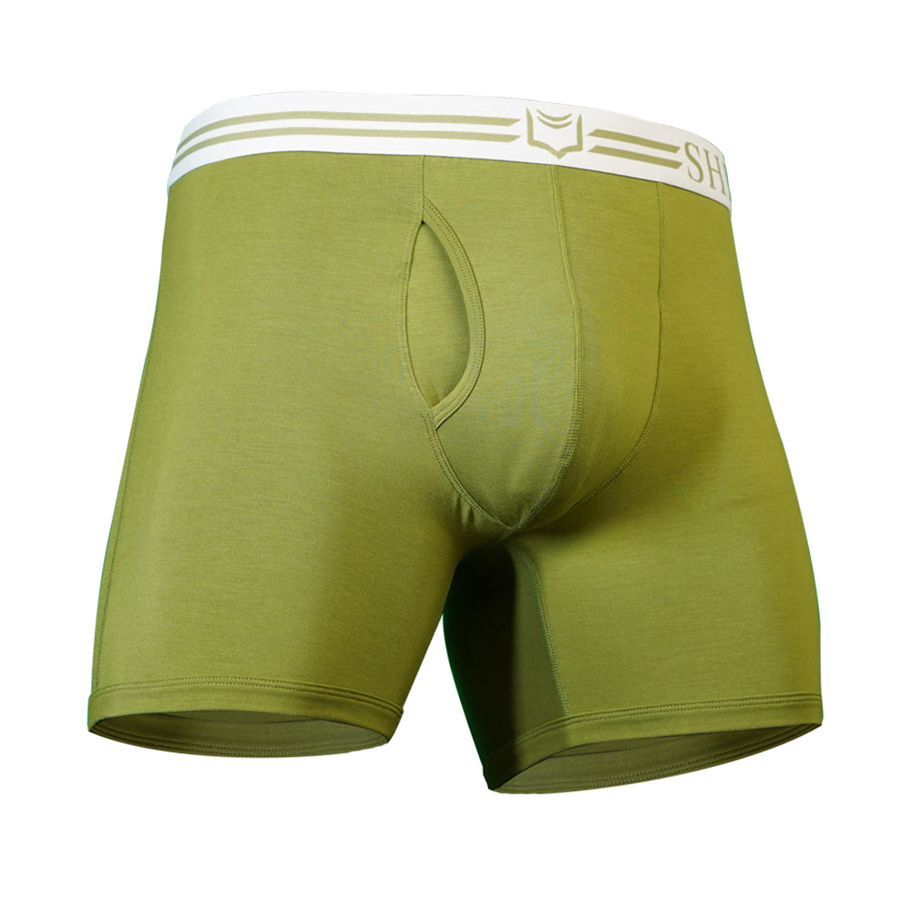 Micro-perforated solid boxer brief