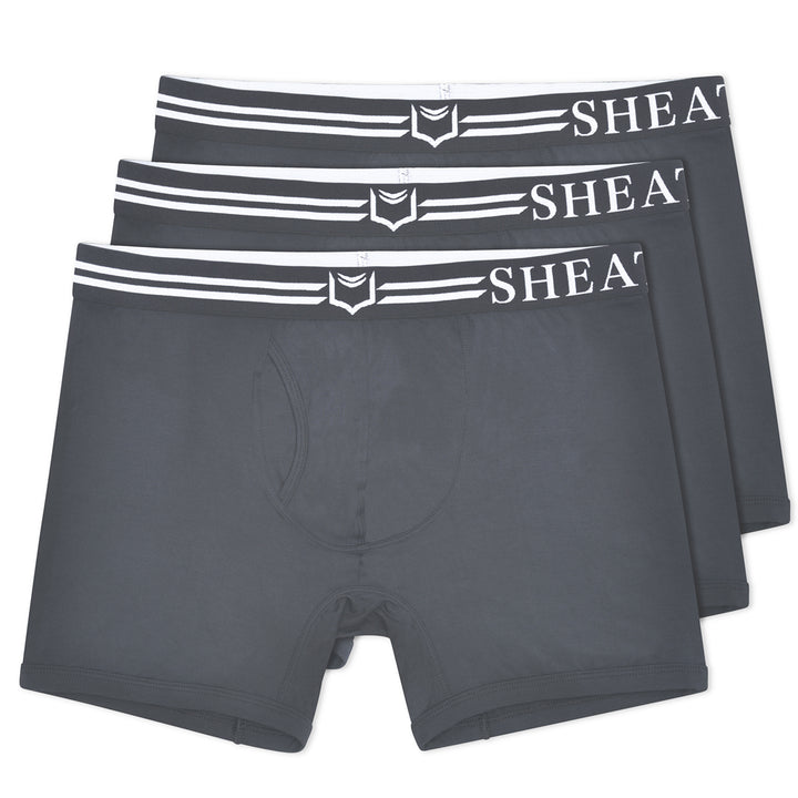 SHEATH 4.0 Dual Pouch Boxer Brief - Gray 3 Pack