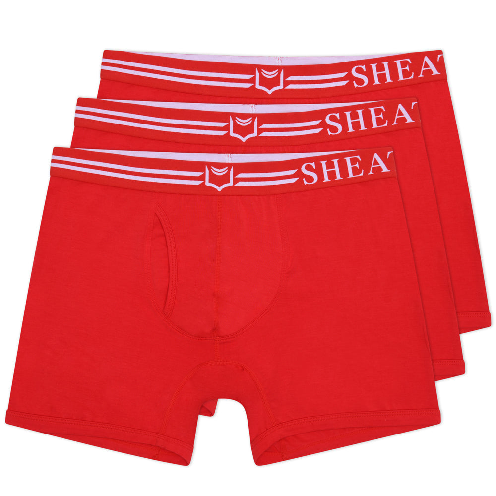 SHEATH 4.0 Dual Pouch Boxer Brief - Red 3 Pack