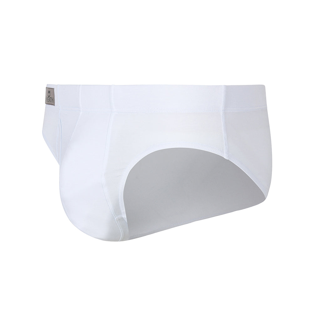 SHEATH Modal European Cut Dual Pouch Briefs - White