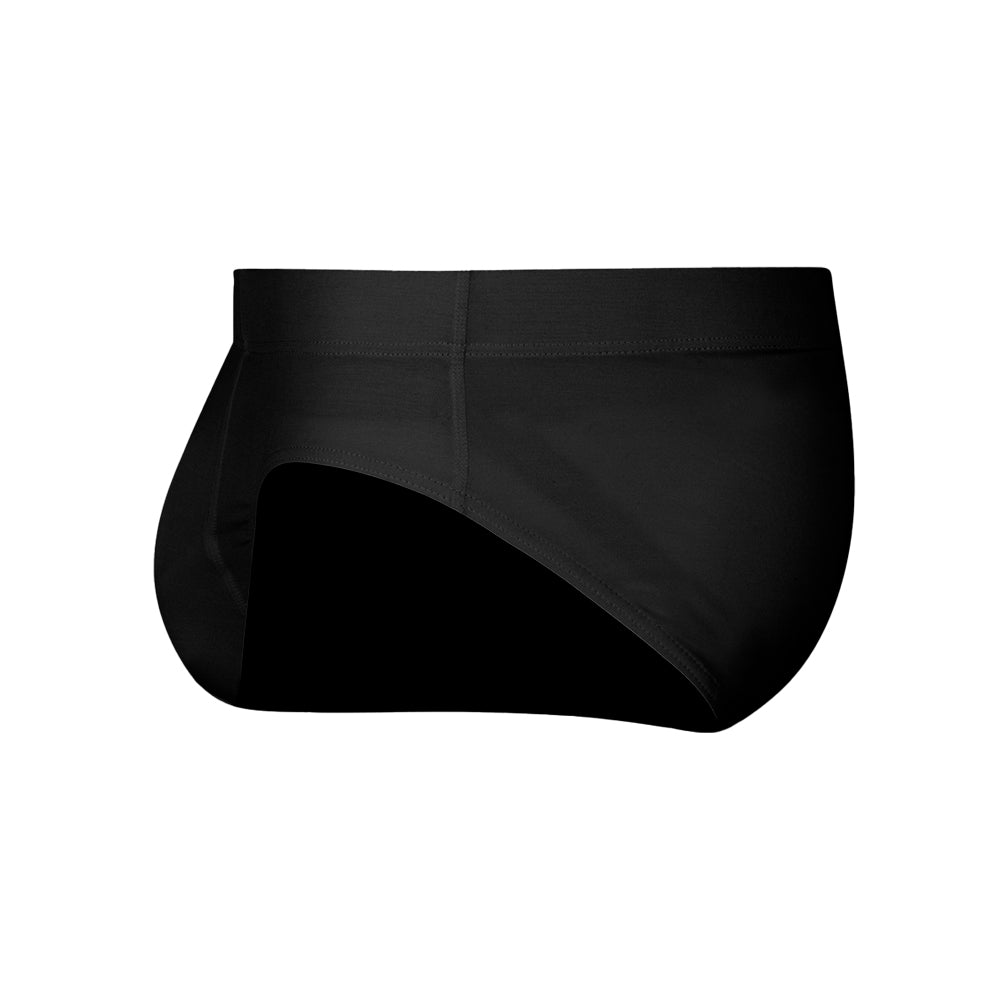 SHEATH Modal European Cut Dual Pouch Briefs - Black