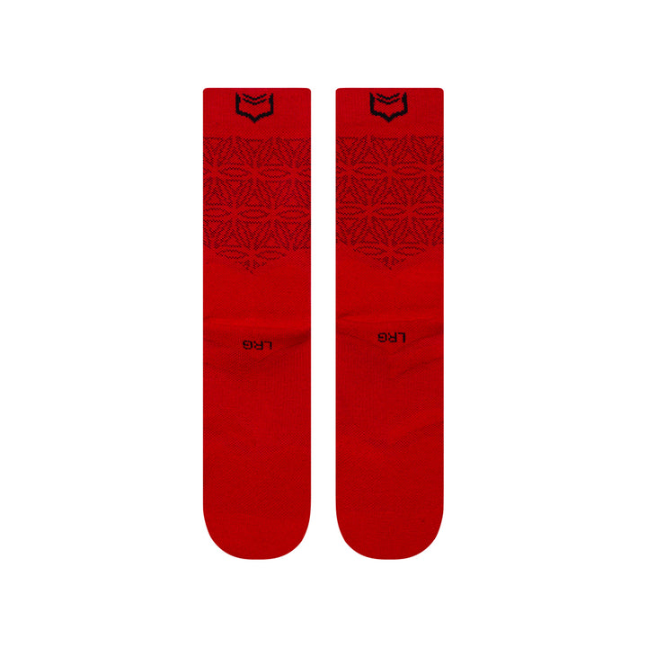 SHEATH Midweight Cushioned Cotton Crew Socks - Red