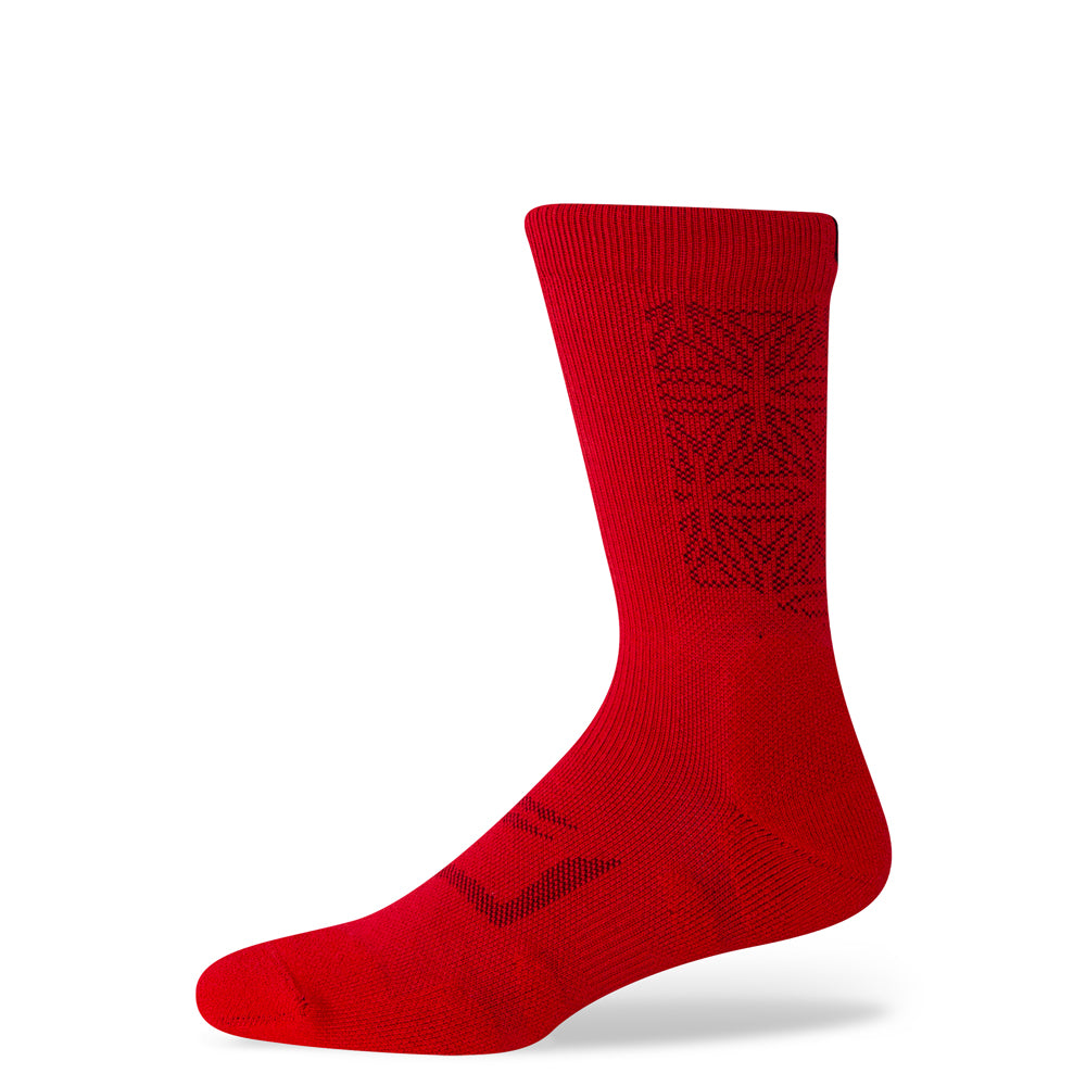 SHEATH Midweight Cushioned Cotton Crew Socks - Red