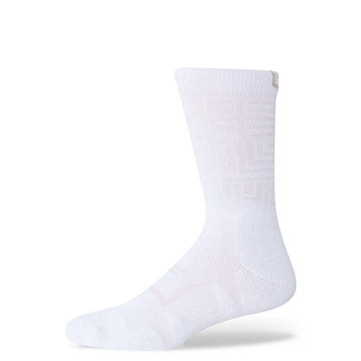 SHEATH Midweight Cushioned Cotton Crew Socks - White