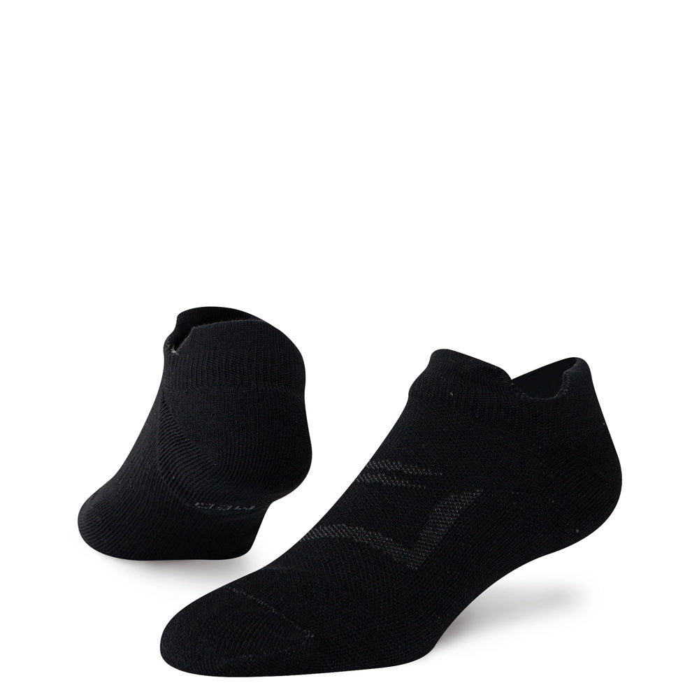 SHEATH Midweight Cushioned Cotton Tab Socks - Black