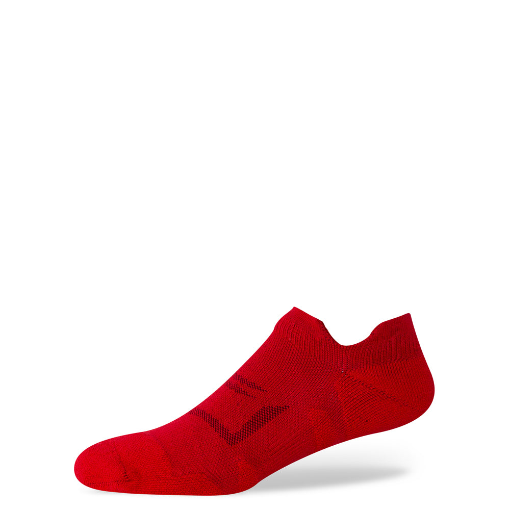 SHEATH Midweight Cushioned Cotton Tab Socks - Red