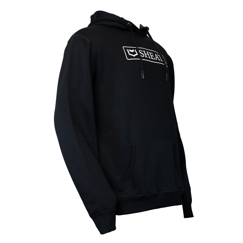 SHEATH Bamboo Hoodie - White on Black