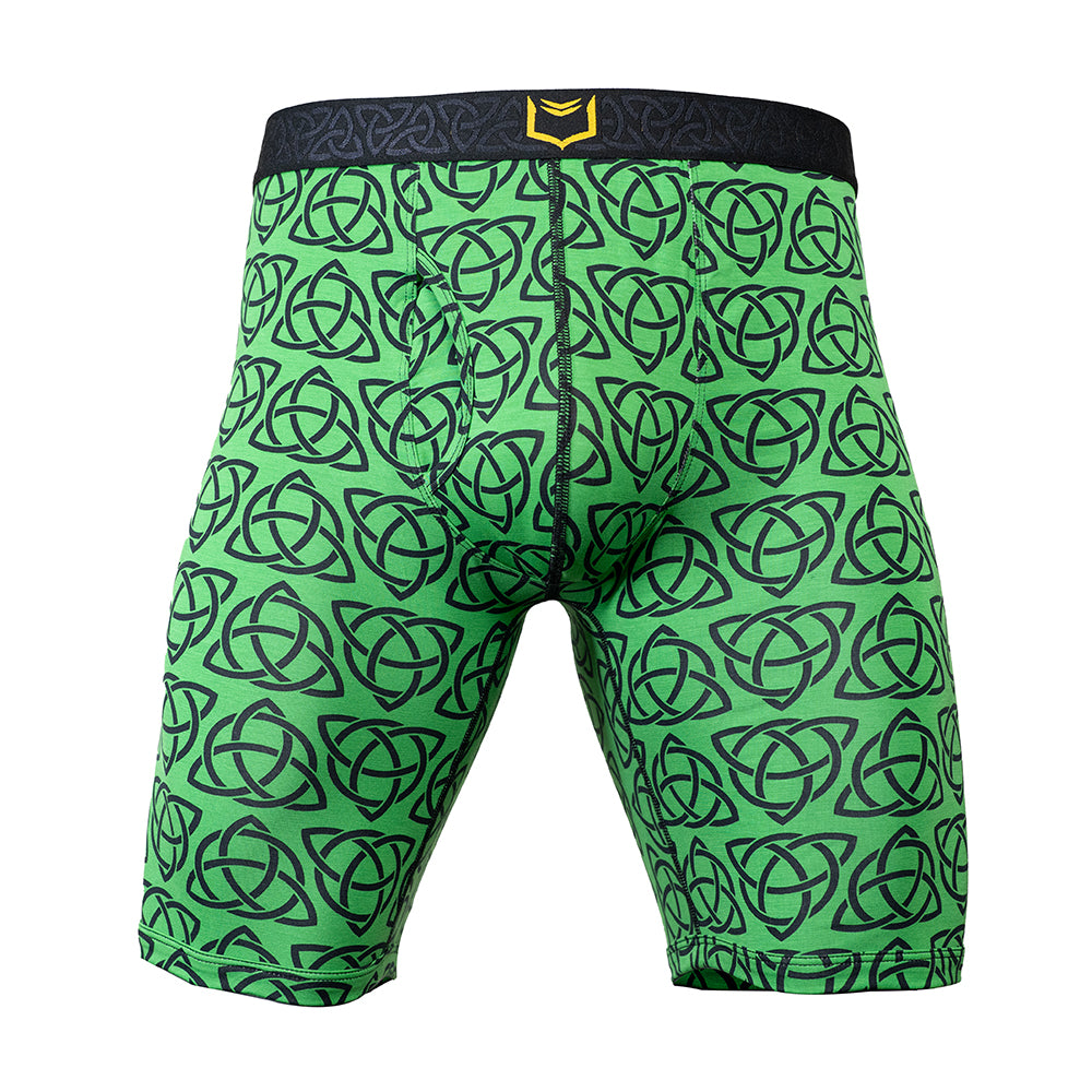 SHEATH V 8" Dual Pouch Boxer Brief - Celtic Knot