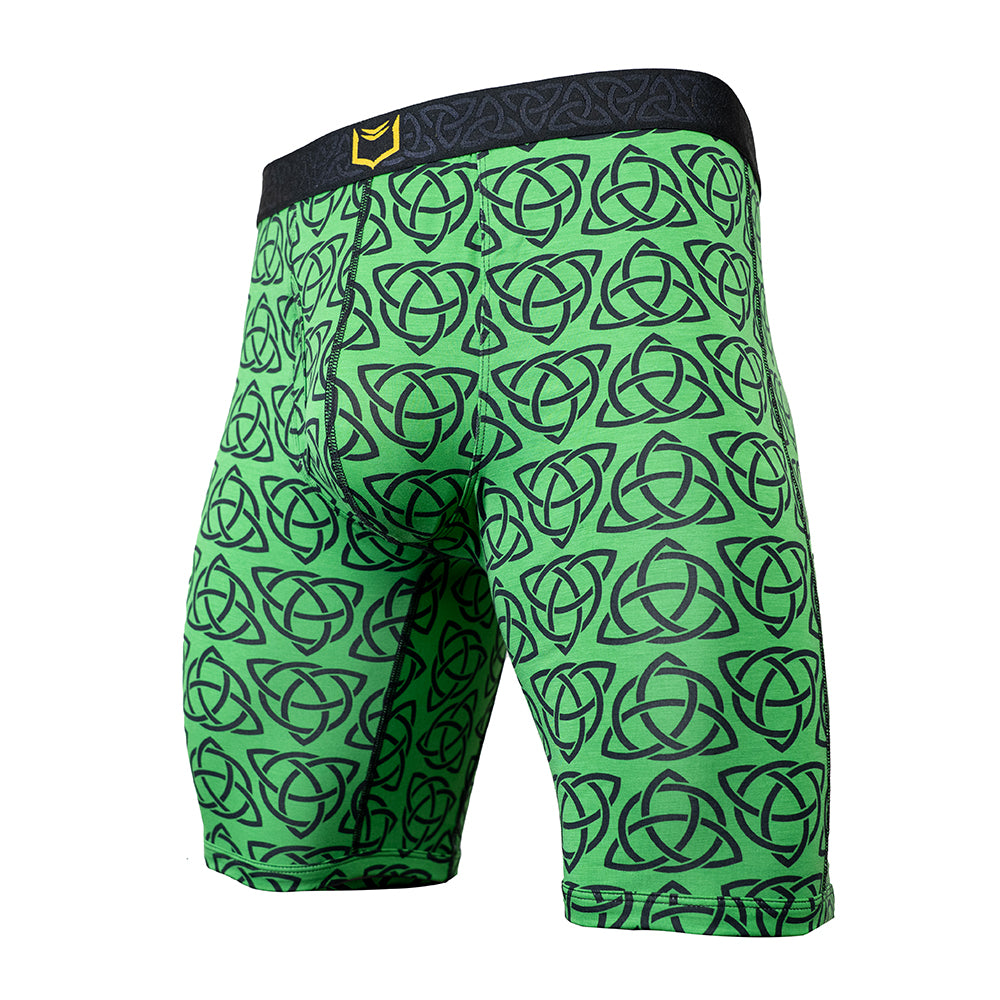 SHEATH V 8" Dual Pouch Boxer Brief - Celtic Knot