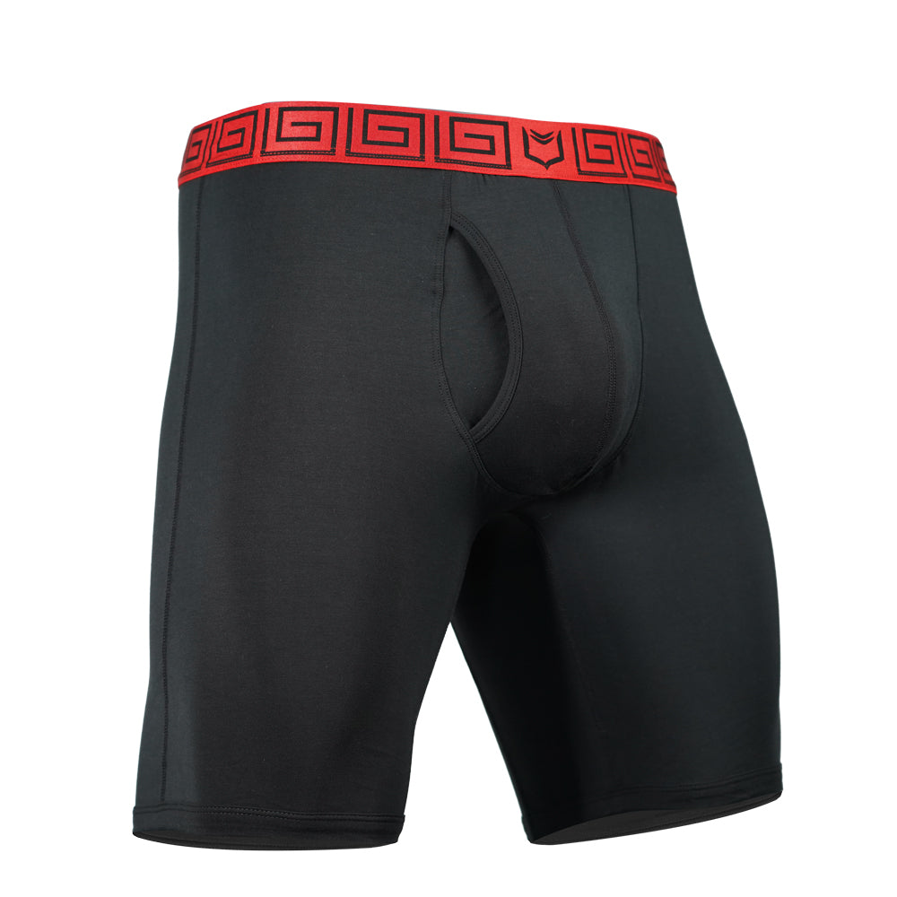 NDS Wear Sport Mesh Boxer Brief Underwear for Men 2 Pack Black/Red - ABC  Underwear