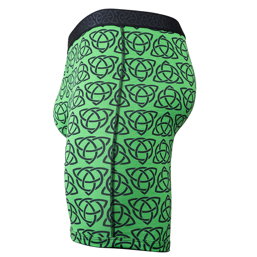 SHEATH V 8" Dual Pouch Boxer Brief - Celtic Knot