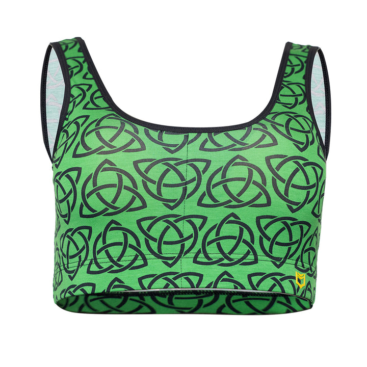 SHEATH Bamboo Padded Comfort Sports Bralette - Celtic Knot