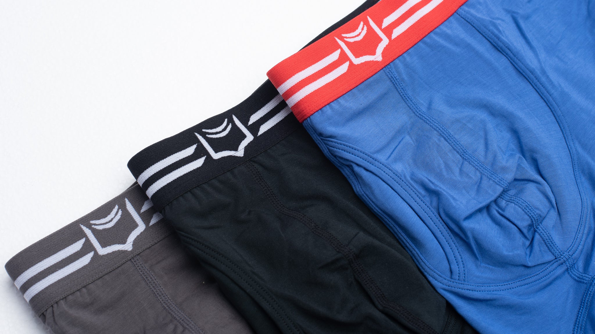 Biziza Men's Underwear Micro Modal Dual Pouch Trunks Support Ball Pouch  Bulge Enhancing Boxer Briefs for Men Black M 